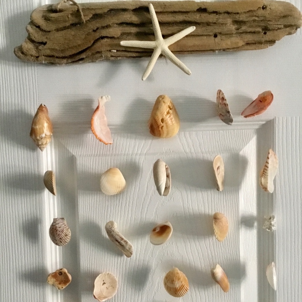 Wind chime hand crafted Driftwood, Seashells, Starfish